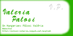 valeria palosi business card